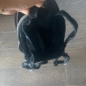 Studio 33 black velvet pearl backpack. Studio 33 | Bags | Studio 33 Black Velvet Pearl Backpack  main image 2